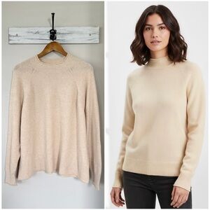 J. Crew Cream Turtleneck Sweater